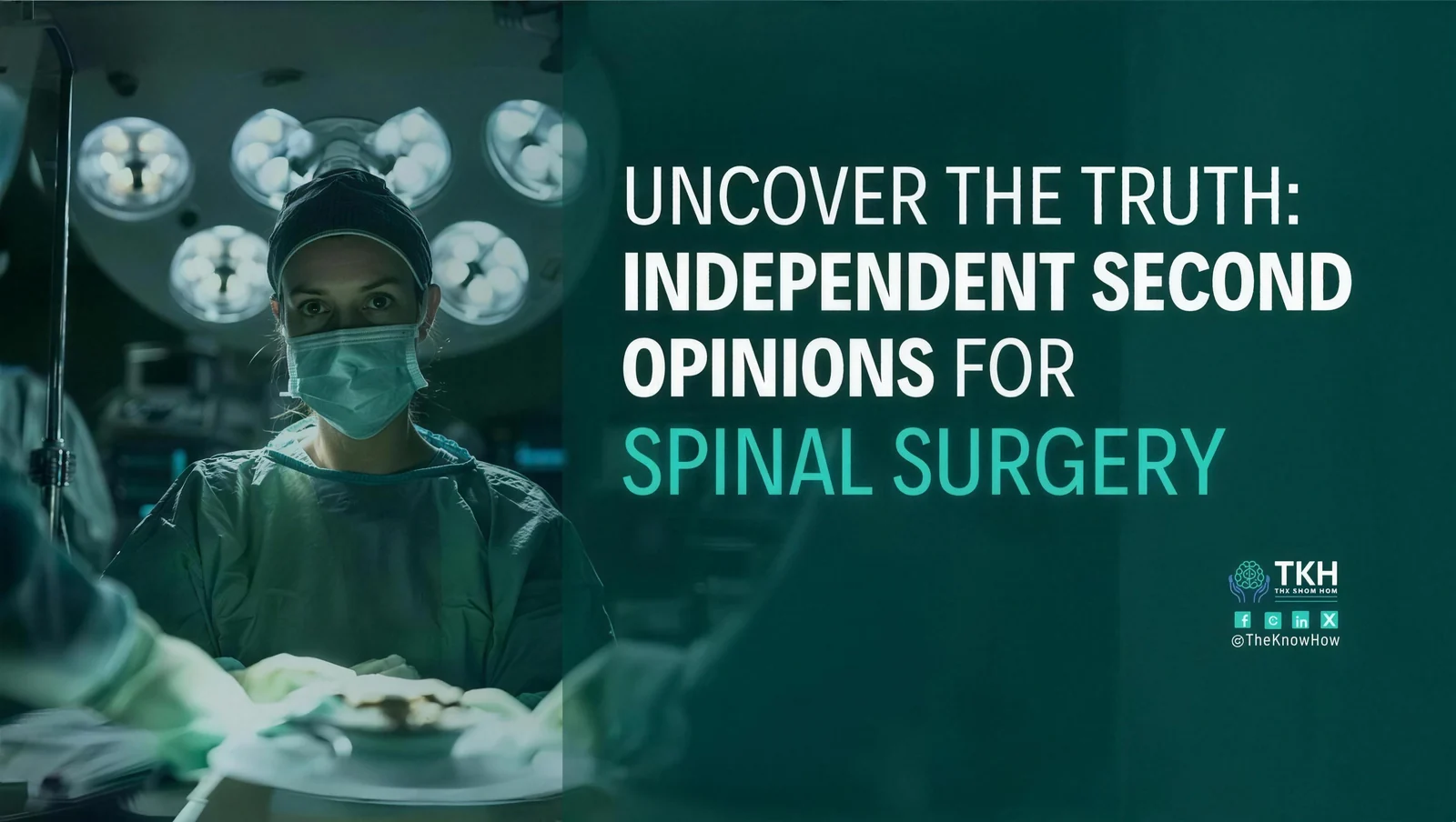 Uncover the truth: Independent medical opinions for spinal surgery