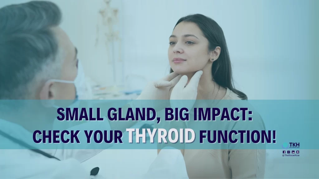 Diagram showing tips for maintaining a healthy thyroid function.