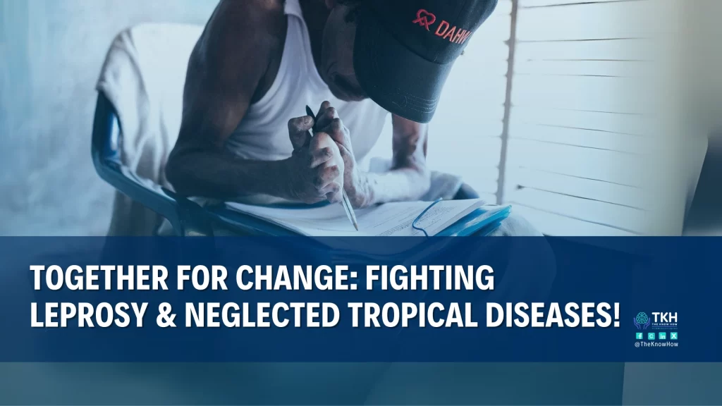 Image illustrating the causes and treatment of leprosy.