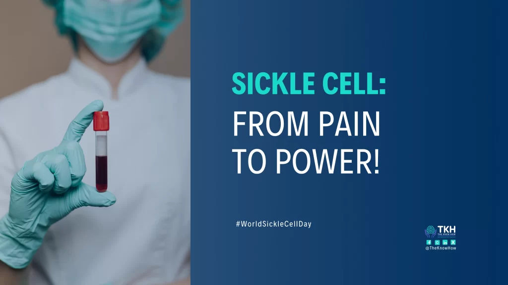 Red blood cells affected by sickle cell disease