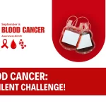 Two Blood pockets symbolize the Blood Cancer Awareness for the Month of September