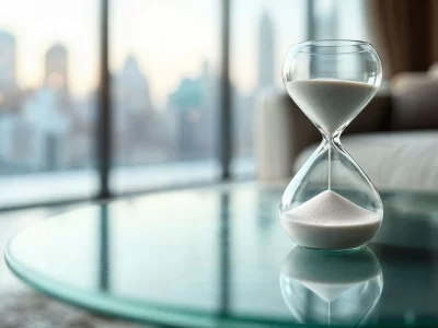 Hourglass Symbol – Time in Healthcare and Medical Urgency Hourglass symbol representing time in healthcare - urgent medical care and timely treatment